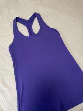 Lululemon Cool Racerback Top Tank Purple Athletic Activewear Luxury